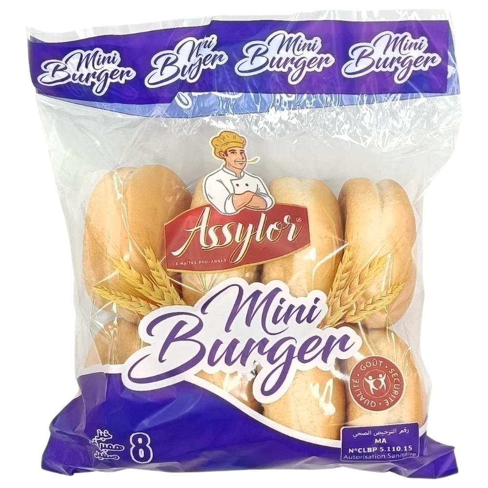 Pain Mini Burger Assylor 245g 8 pièces