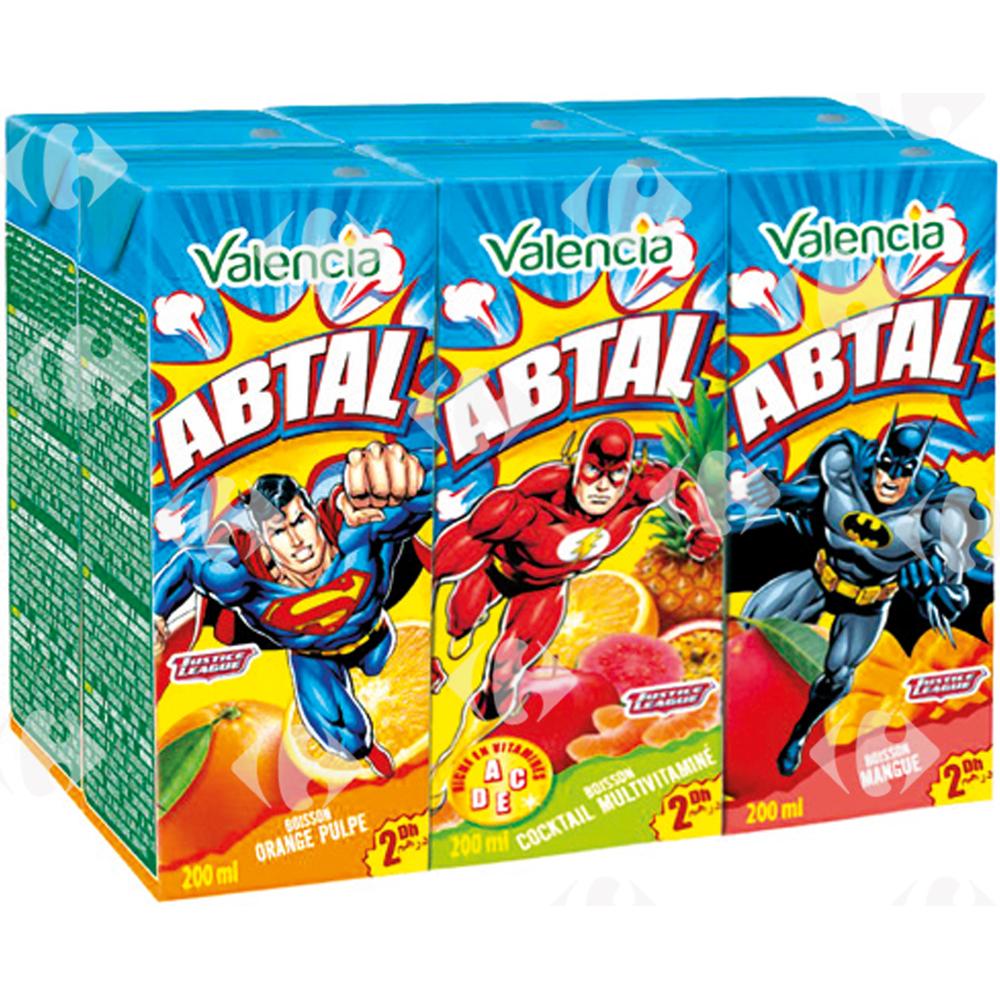 Pack Boissons Multifruits Abtal Valencia 20cl