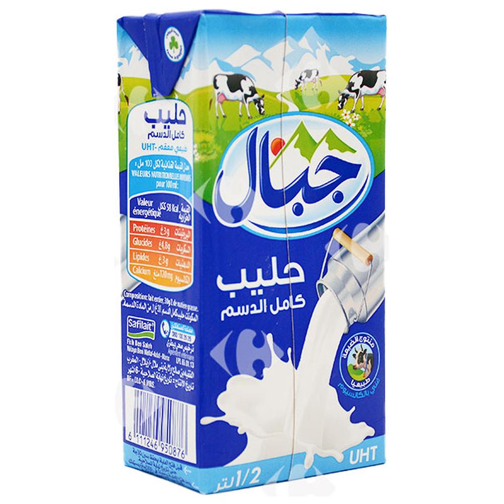 Lait UHT Entier Jibal 500ml