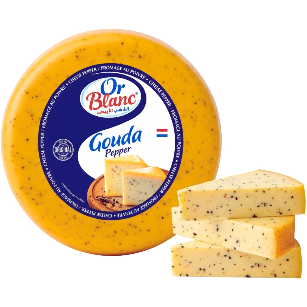 Fromage Gouda Poivre Or Blanc 100g