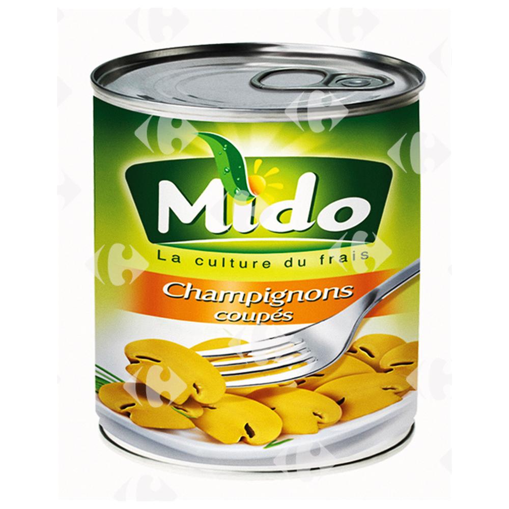 Conserve de Champignons Coupés Mido 400g