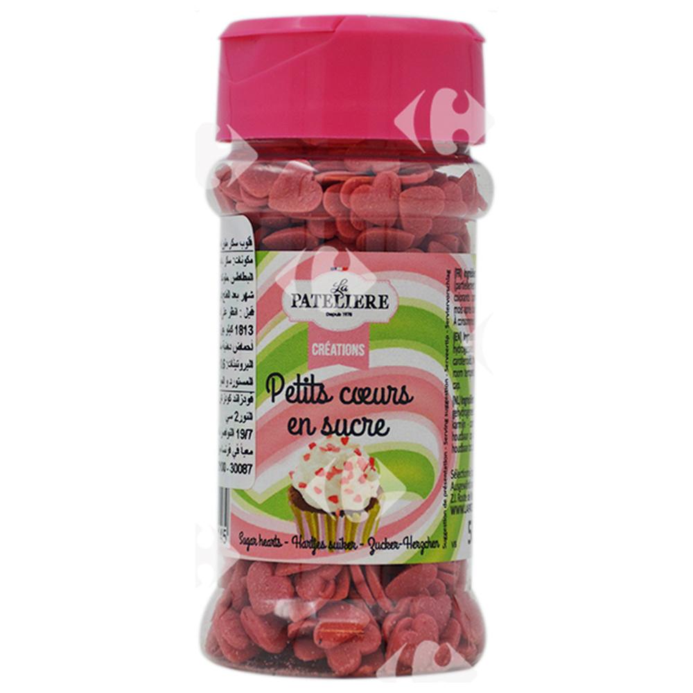 Petits cœurs en Sucre La Pateliere 50g