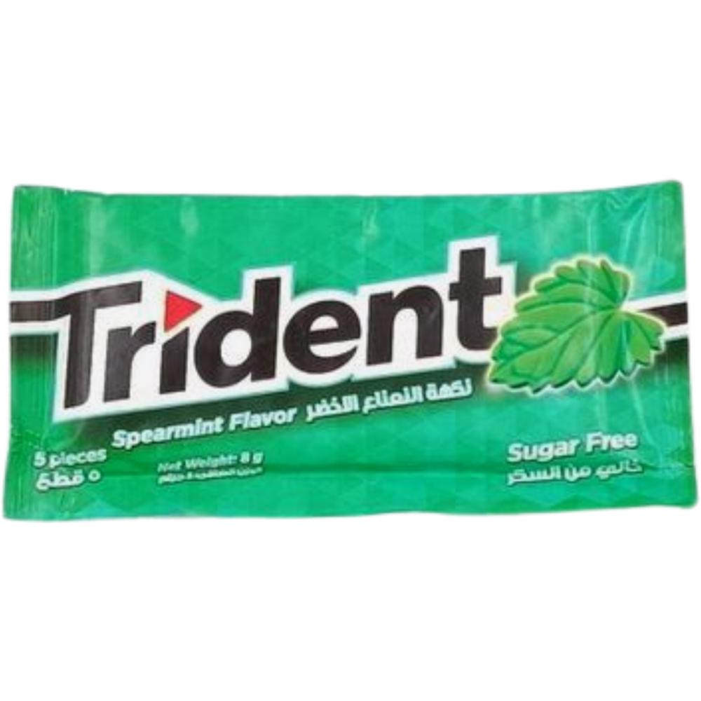 Chewing-Gum Spearmint sans Sucres Trident 5 unités