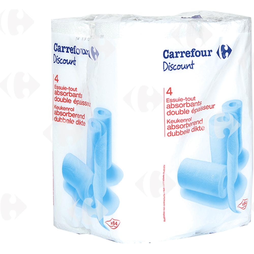 Essuie Tout Blanc Carrefour Blanc 4 rouleaux