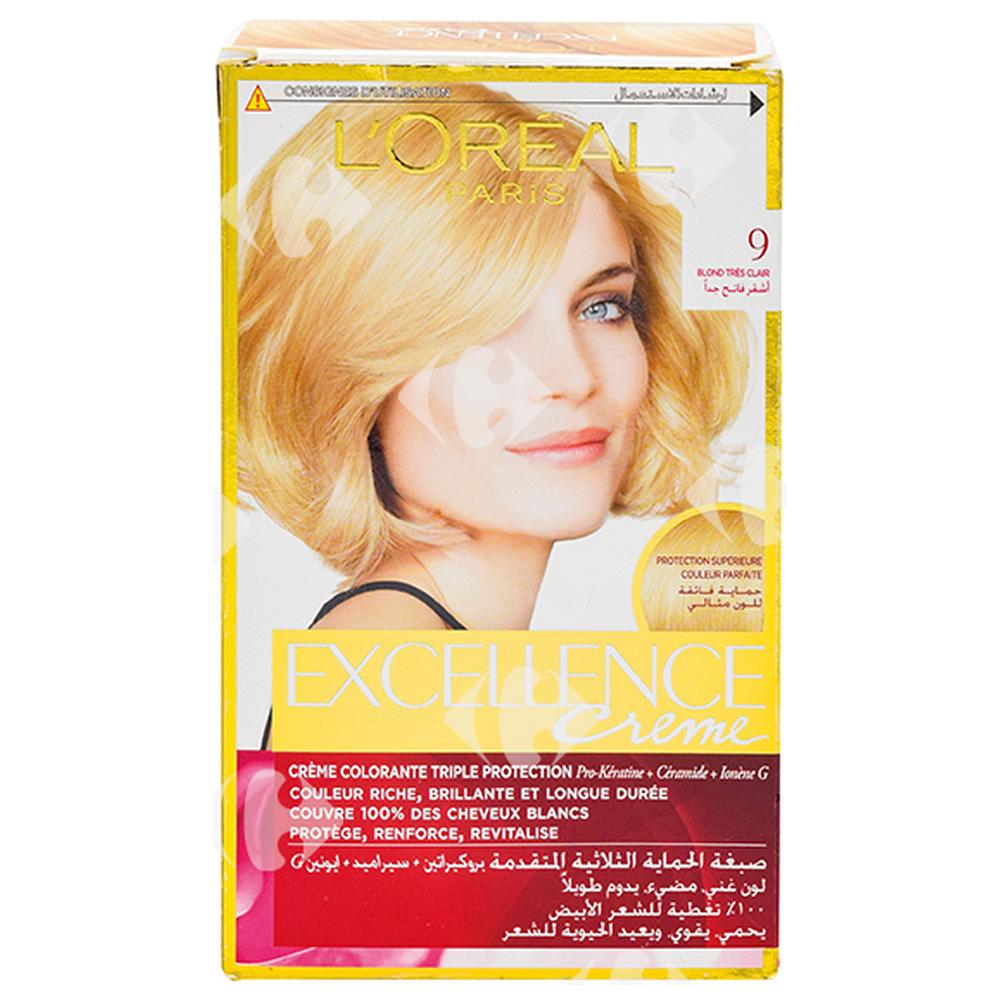 Coloration Crème Blond Très Clair 9 Excellence