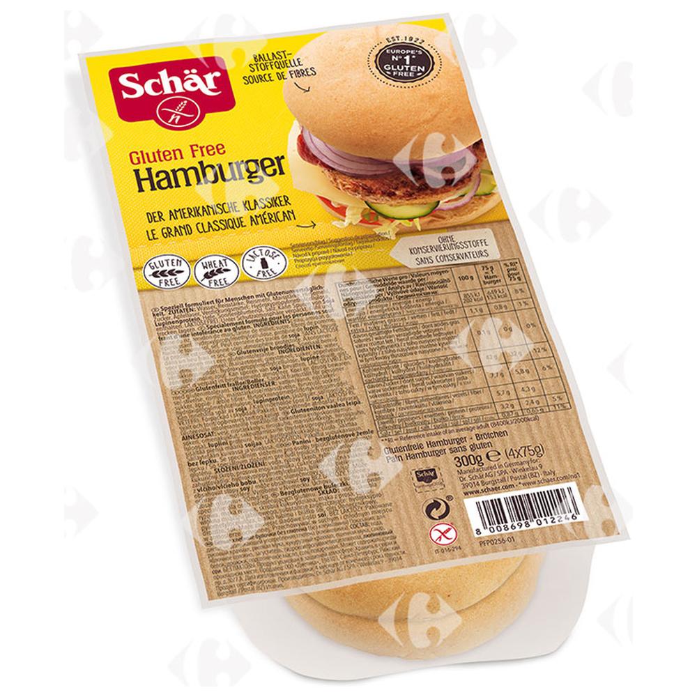 [609717] Pain Hamburger Sans Gluten Schär 4x300g