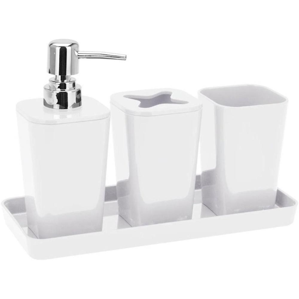 [709021] Set d'Accessoires de Salle de Bain en Dolomite Divers Couleurs 4 pièces