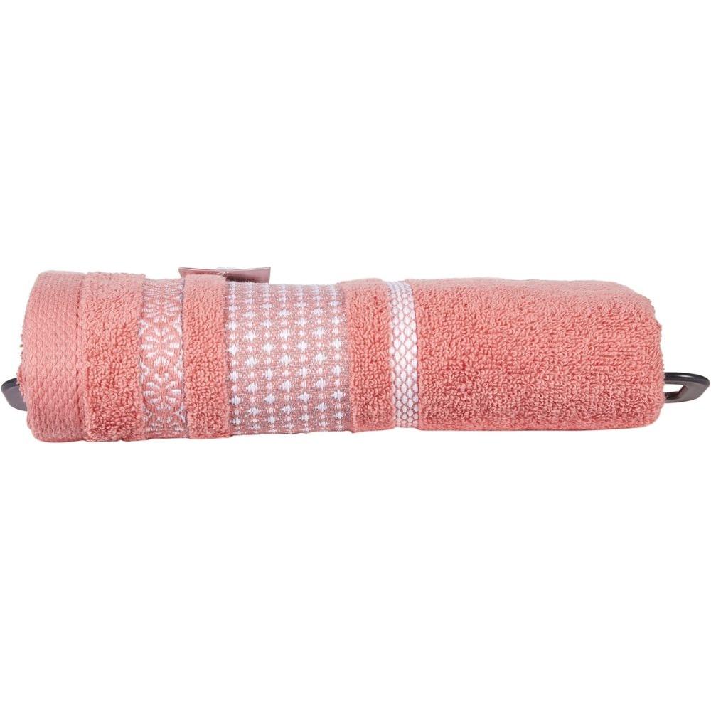 Drap de Bain Corail Clair Uni Coton Tex Home 100x150cm