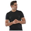T-shirt Homme à Manches Courtes Col Rond Noir - Taille M