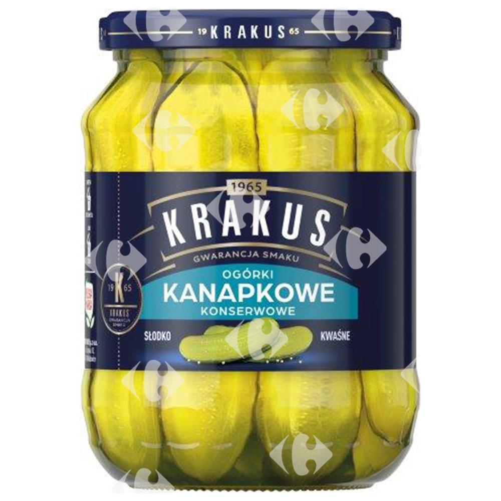 Cornichons à l'Aneth Marinés Krakus 670g.