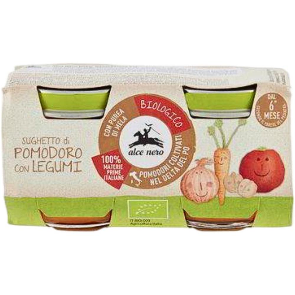 Sauce Tomate avec Légumes Alce Nero 2 unités de 80g.