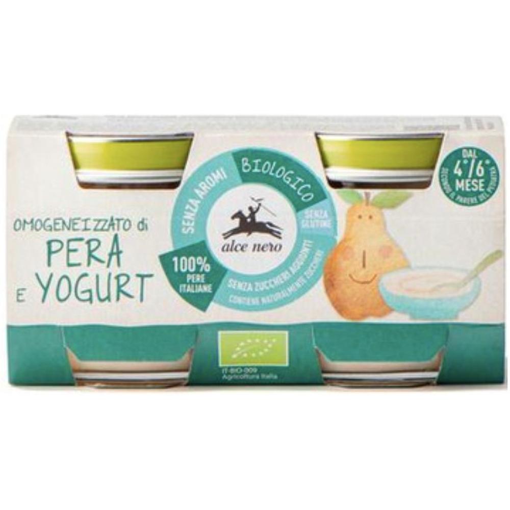 Yaourt Poire Alce Nero 2 unités de 80g.