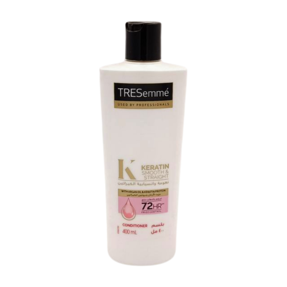 Après-shampooing Kératine lissant Tresemmé 400ml.