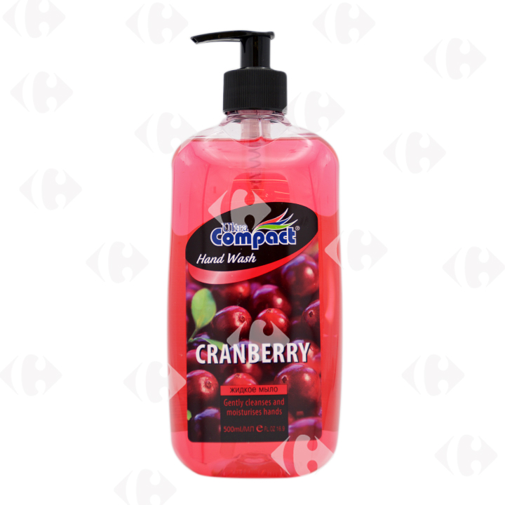 Savon Liquide Mains Cranberry Ultra Compact 500ml.