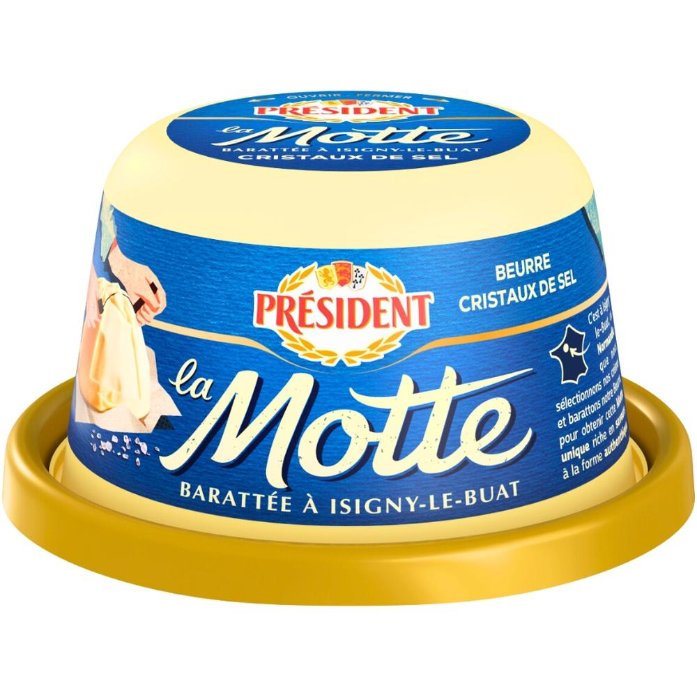 Beurre La Motte aux Cristaux de Sel Président 250g.