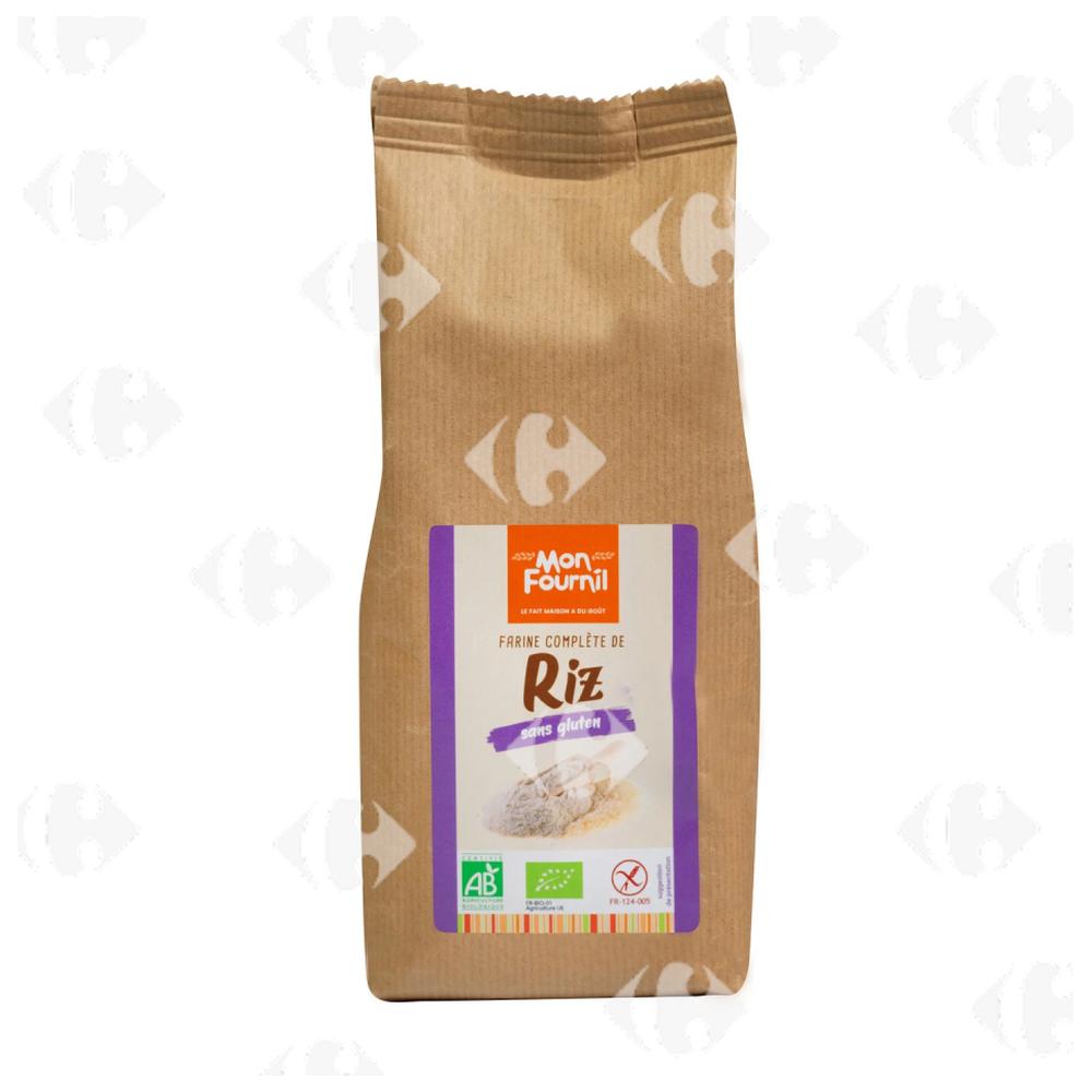 Farine Complète de Riz Sans Gluten Bio Mon Fournil 400g
