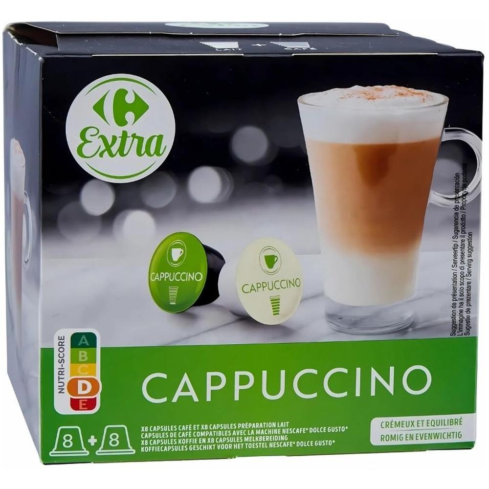 [708146] Café Capsules Cappuccino Carrefour Extra 16 Capsules