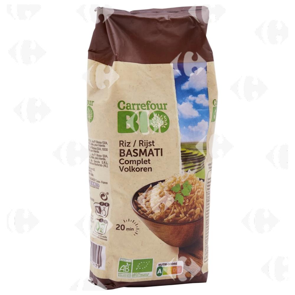 Riz Bio Basmati complet Carrefour Bio 500g