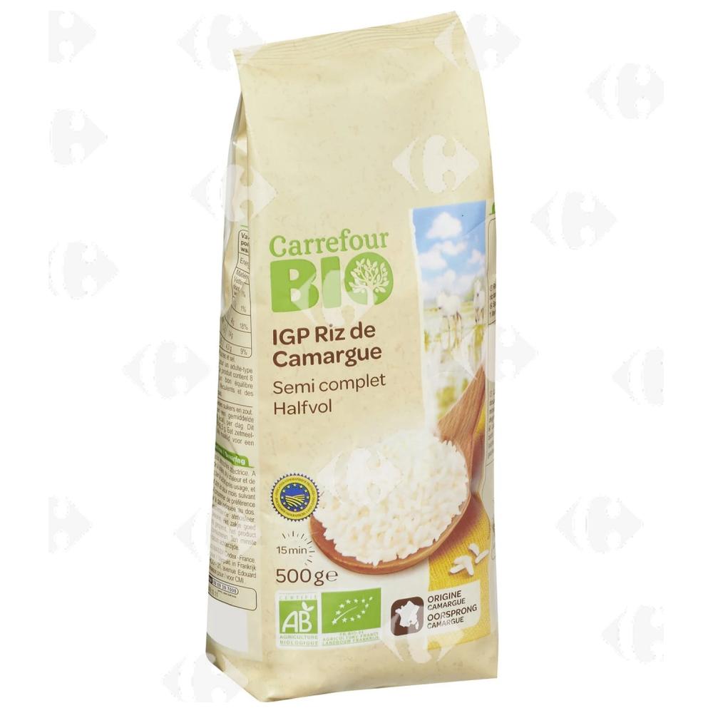 Riz Bio Semi-Complet de Camargue Carrefour Bio 500g