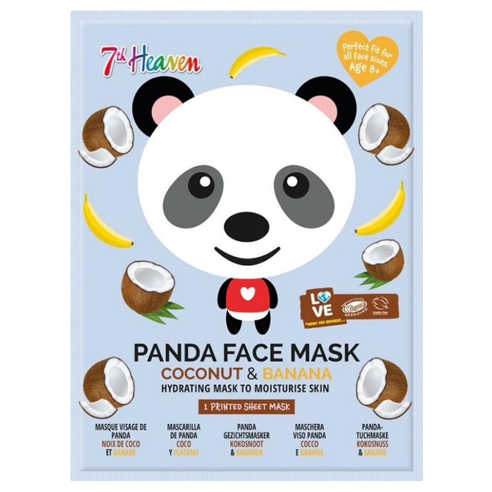 Masque Tissu Panda Noix de Coco et Banane 7th Heaven