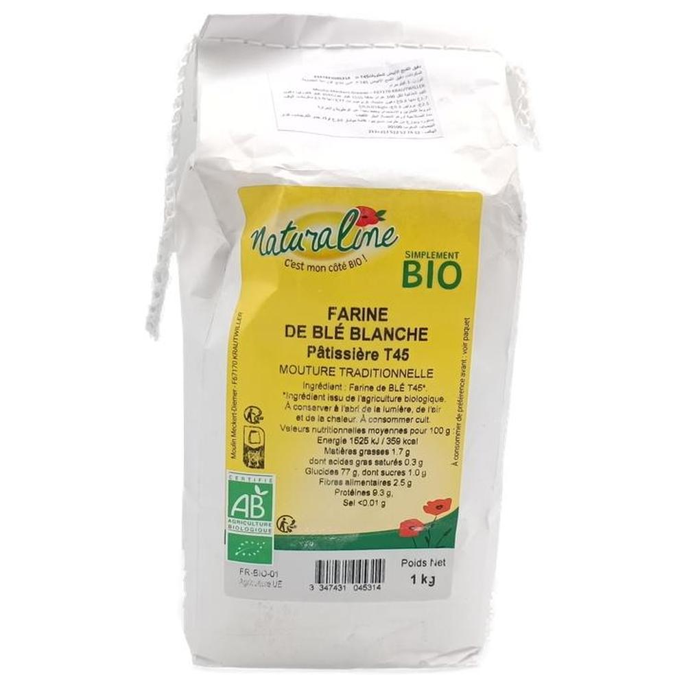 [682688] Farine de Blé Pâtissière Bio Naturaline 1kg.