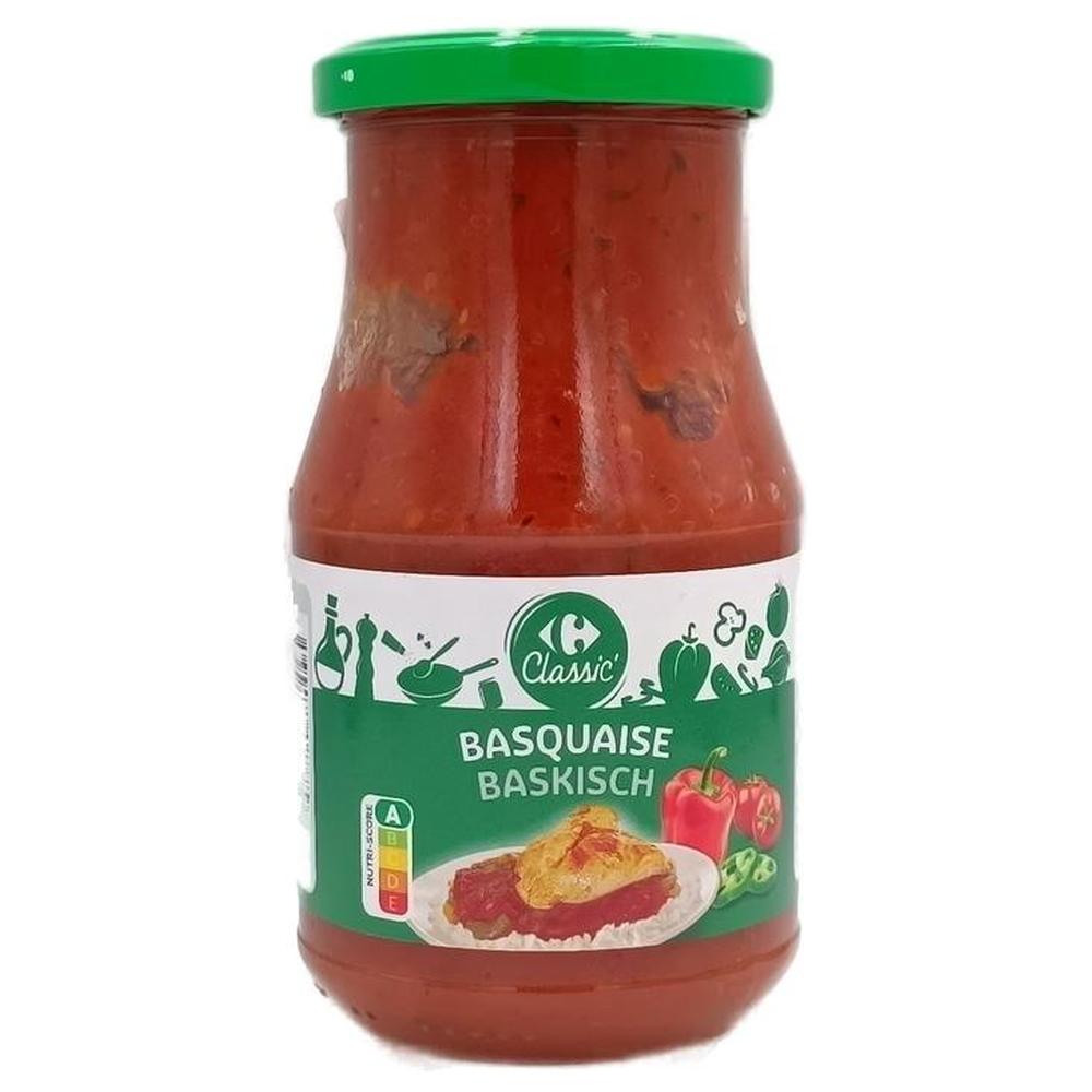 Sauce Basquaise Carrefour 420g.