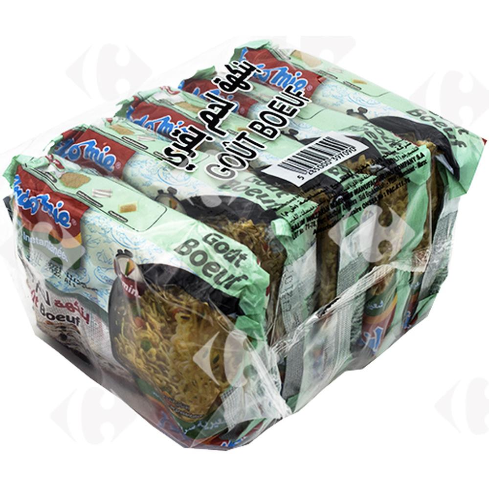 [605182] Lot 5 Nouilles Instantanées Boeuf Indomie 85g.