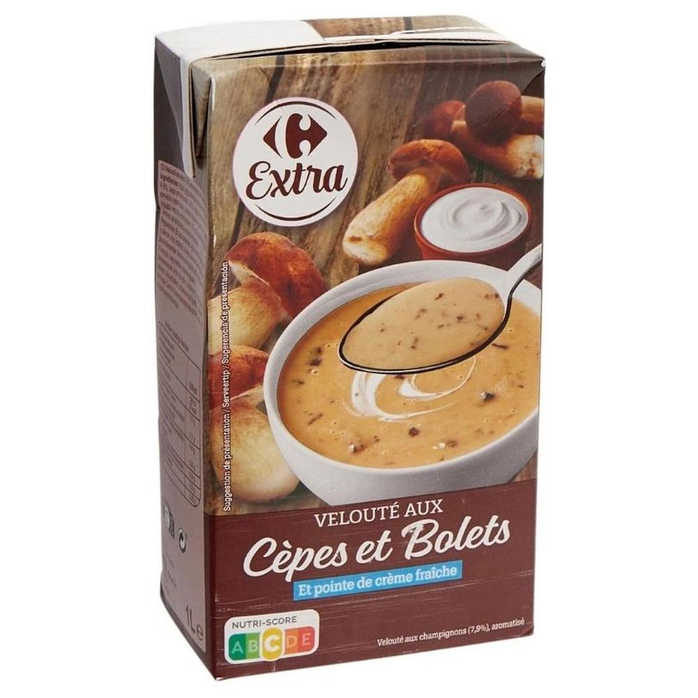 Velouté aux Cèpes et aux Bolets Carrefour Extra 1L