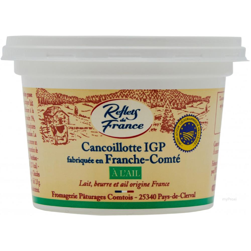 Cancoillotte à l'Ail 8%Mg Reflets de France 250g.