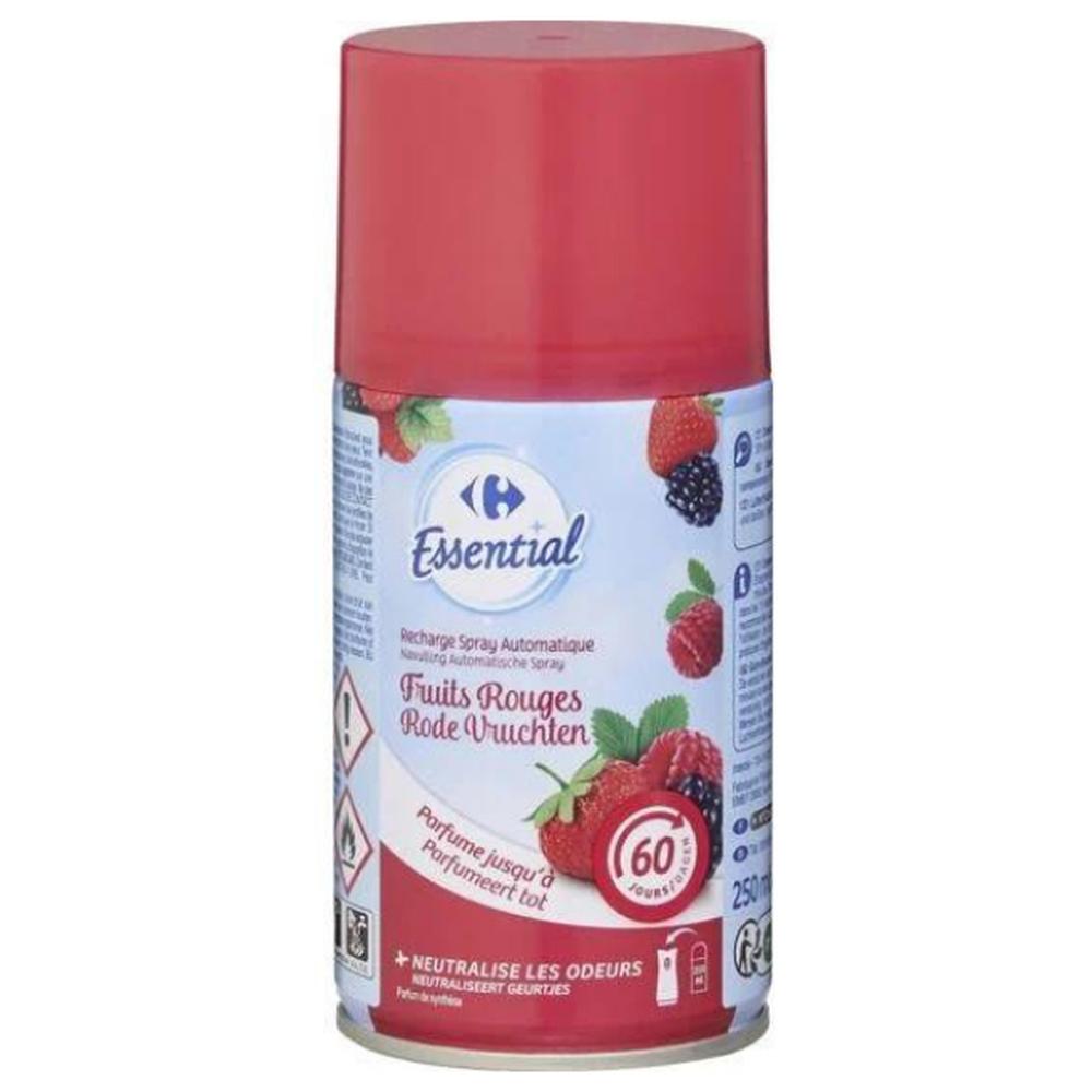 Recharge Spray Désodorisant Fruits Rouges Carrefour Essential 250ml