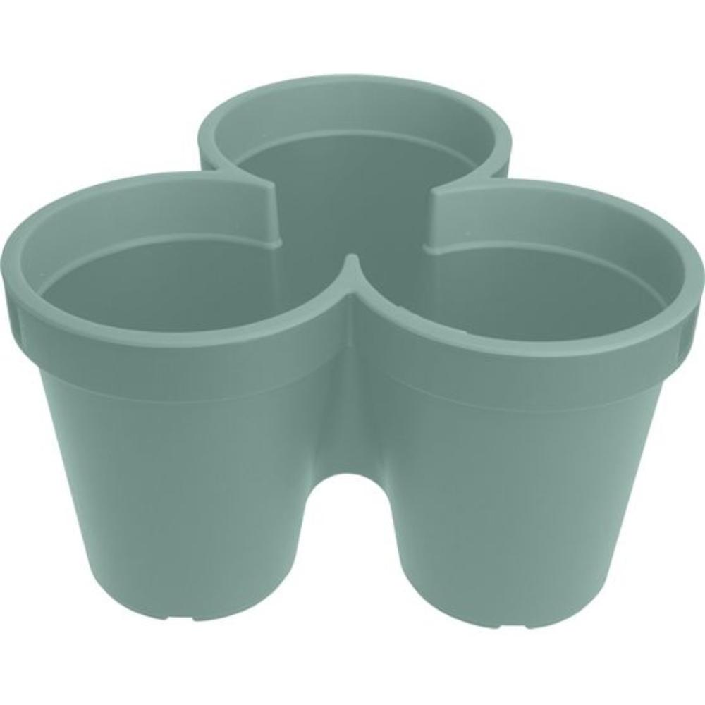 [679805] Pot Rond Vert Empilable 44cm.
