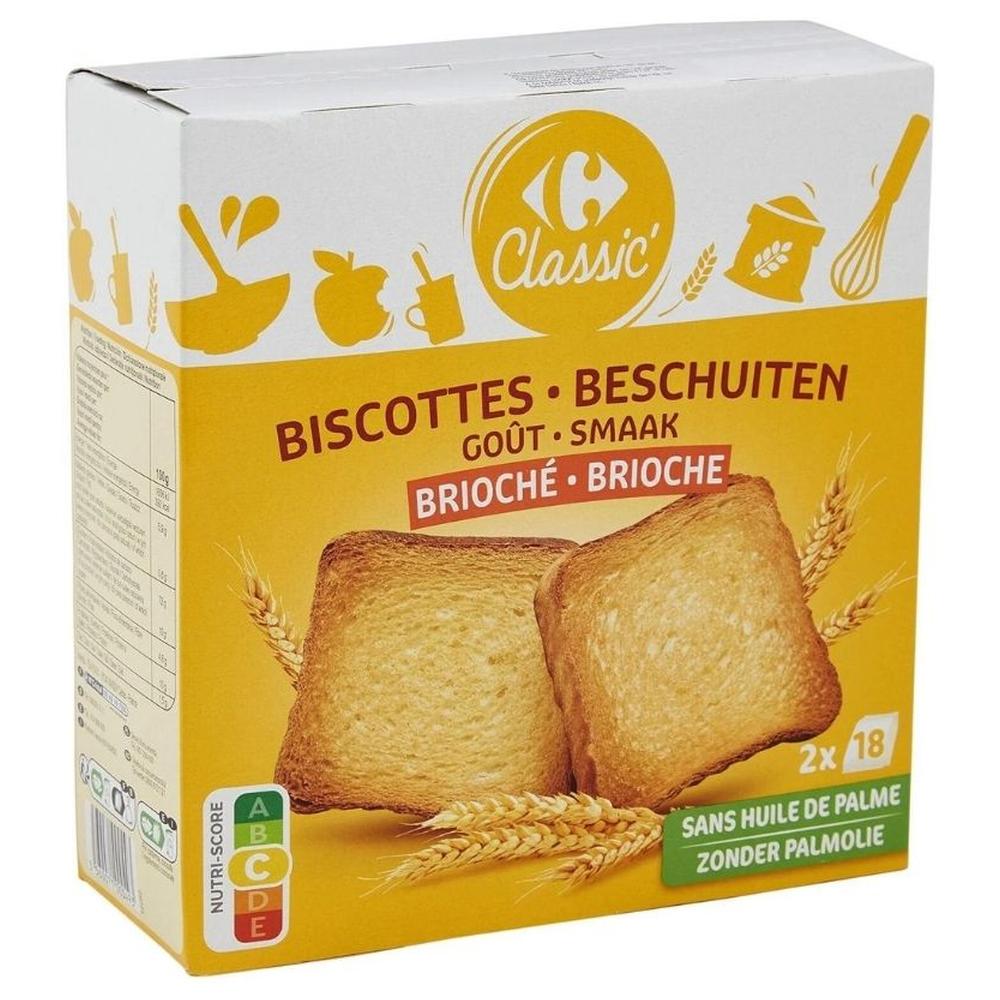 [637846] Biscottes Brioche Carrefour Classic 300g