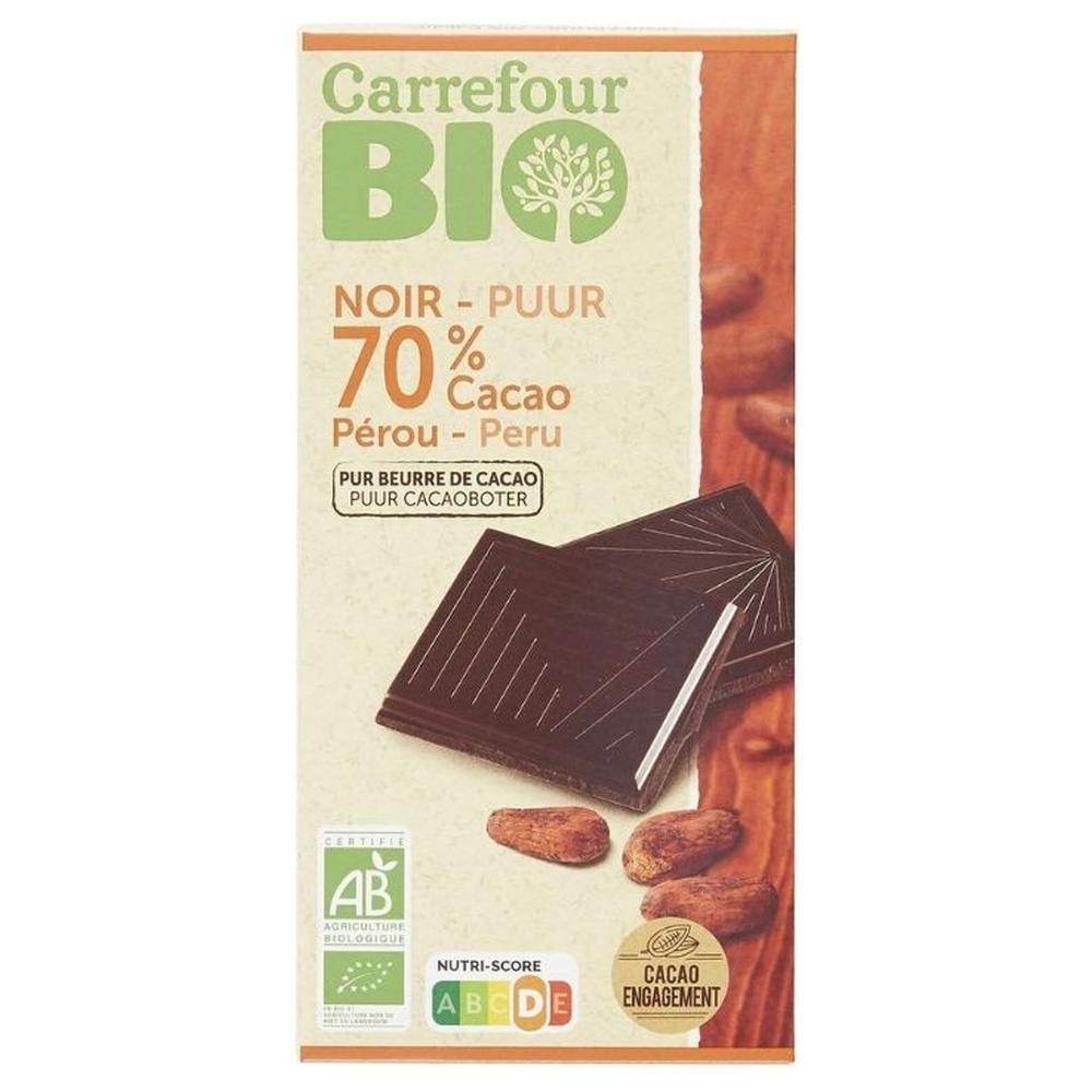 [704381] Chocolat Noir Pérou Carrefour Bio 100g