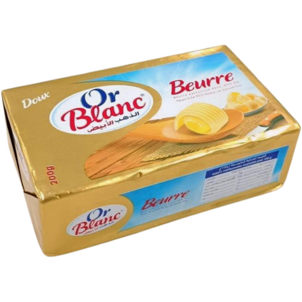 Beurre Doux Plaquette Or Blanc 200g.