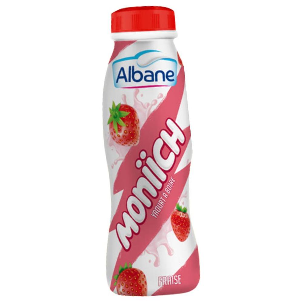 Yaourt à boire Fraise Moniich Albane 260g.