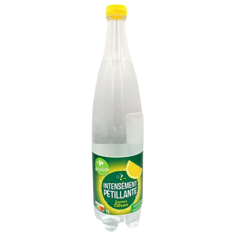 Eau Gazeuse Aromatisée Citron Vert Carrefour 1L.