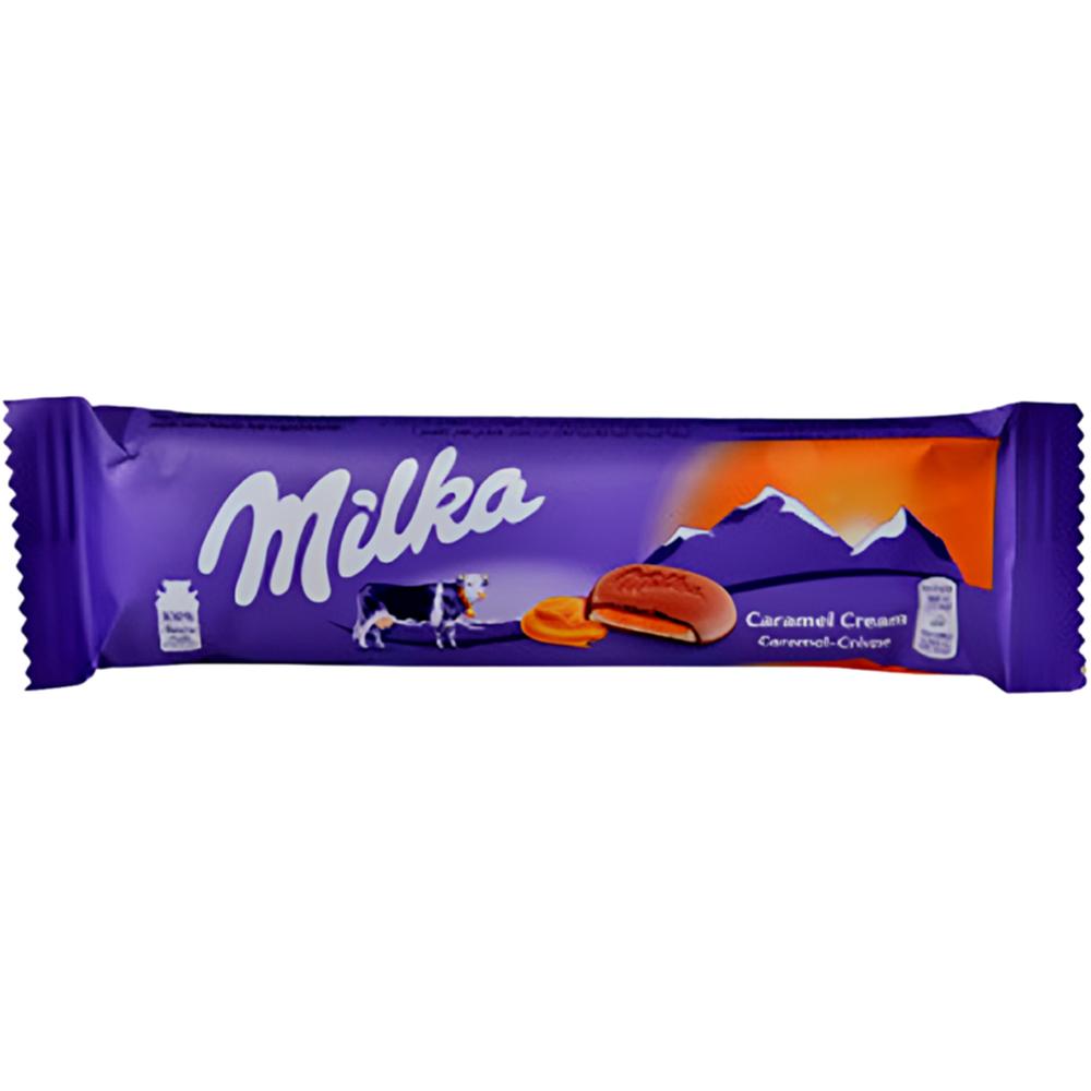 Mini Barres Chocolatées Caramel Milka 22g.