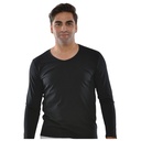 Pull Homme à Manches Longues Col V Noir - Taille XXL