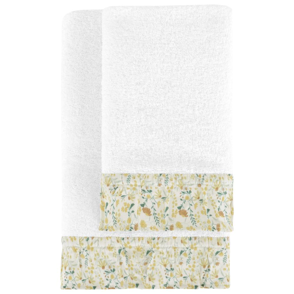 [711364] Set 2 Serviettes Cottage Ruffle 450g 70x50cm