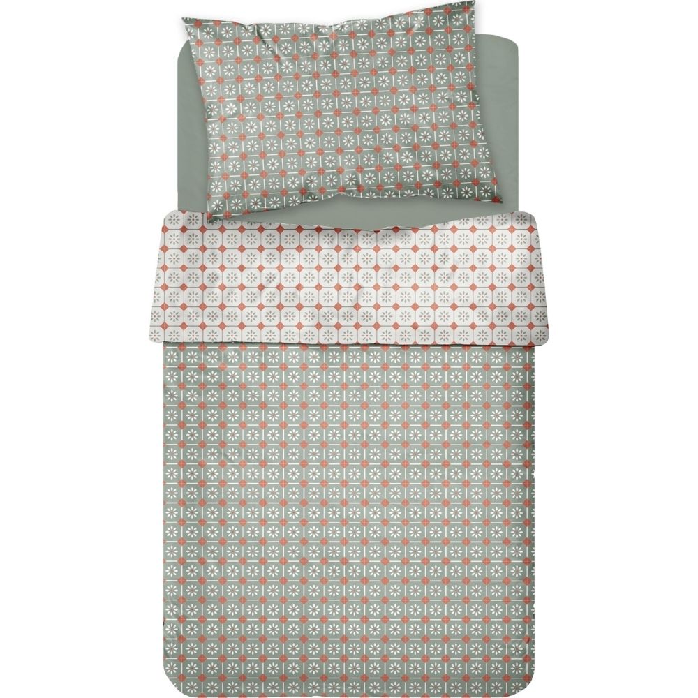 Set de Draps Microfibre Vert Kasa 160x270cm
