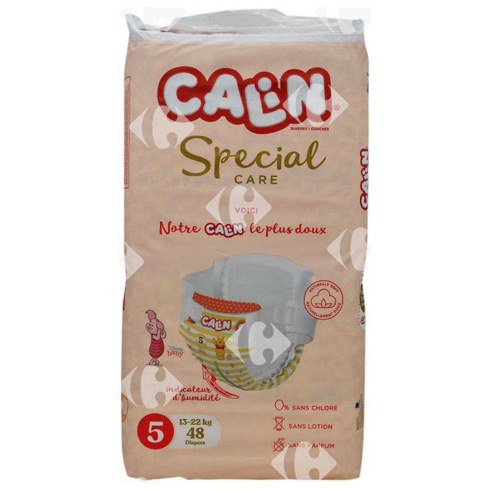 [657720] Couches Junior Taille 5 Jumbo Pack Special Care Calin 48 unités