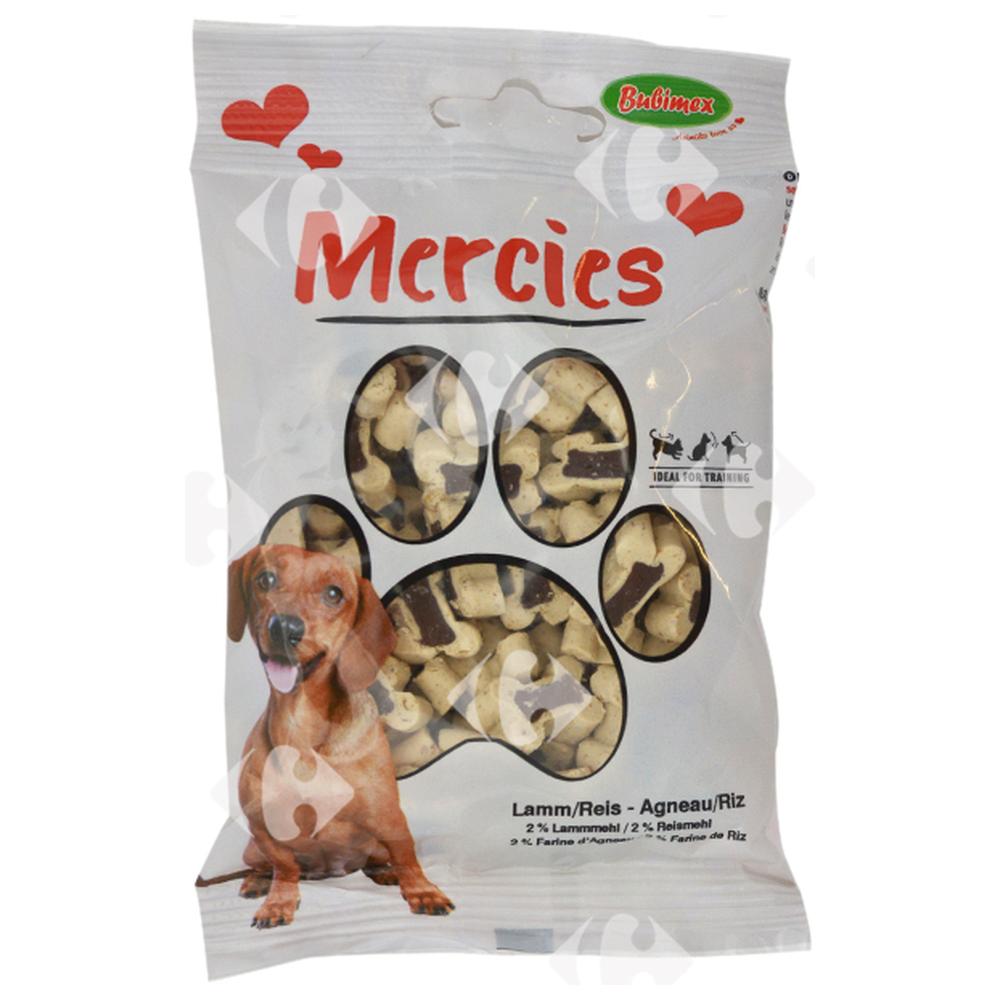 Snack pour Chiens Agneau Riz Mercies Bubimex 100g
