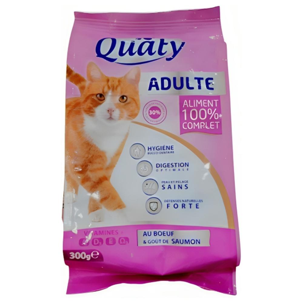 Croquettes Volaille Chats Adultes Quaty 300g