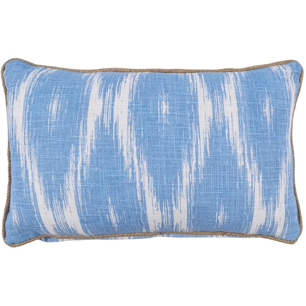 [716344] Coussin Rectangulaire Diamants Bleu Kasa 30x50cm