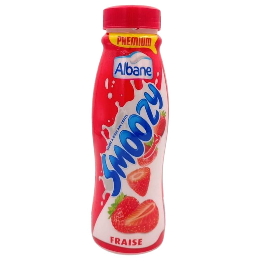 [688787] Yaourt à boire Fraise Bouteille Albane Smoozy 450g.