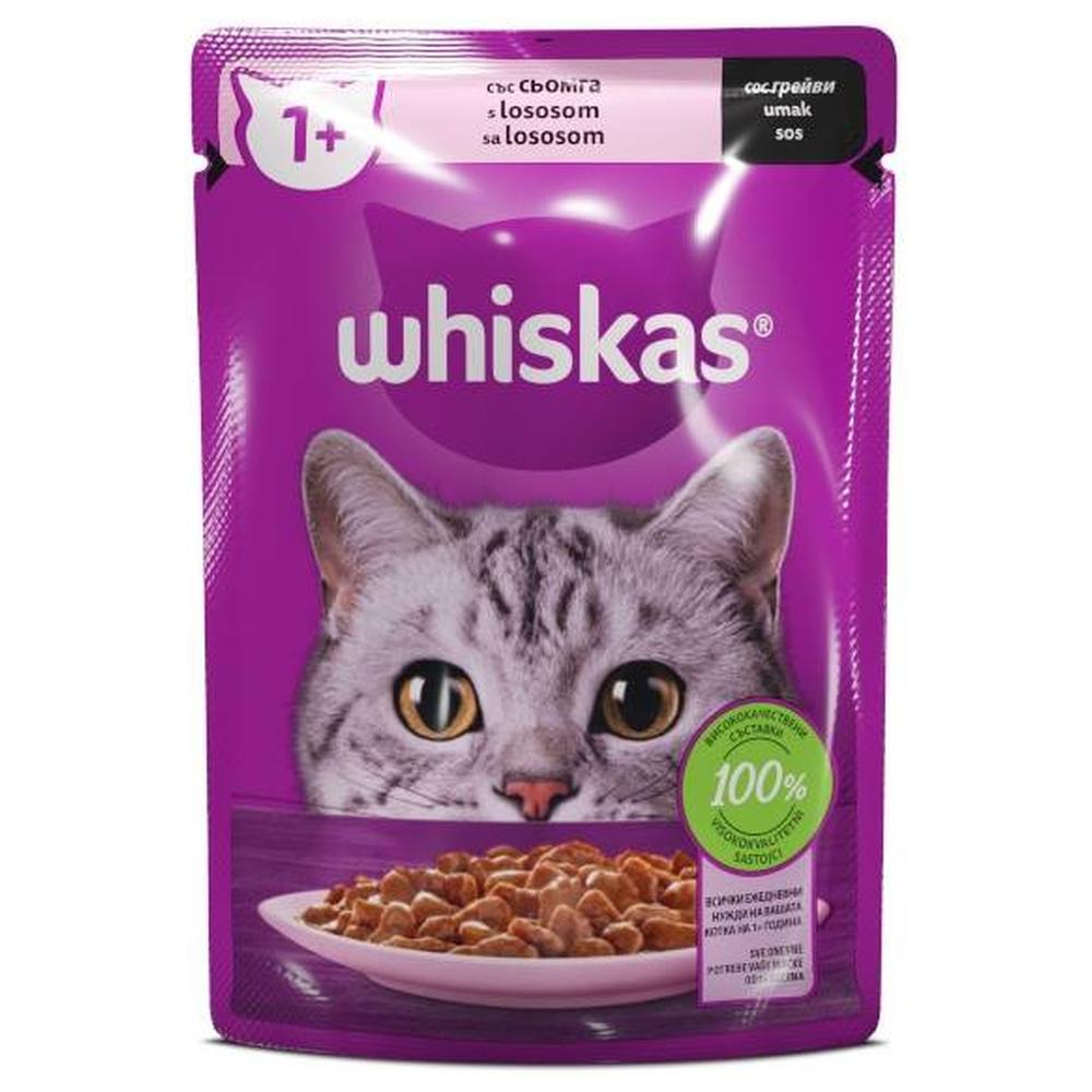 [725282] Pochon Chat Adulte Saumon Whiskas 85g