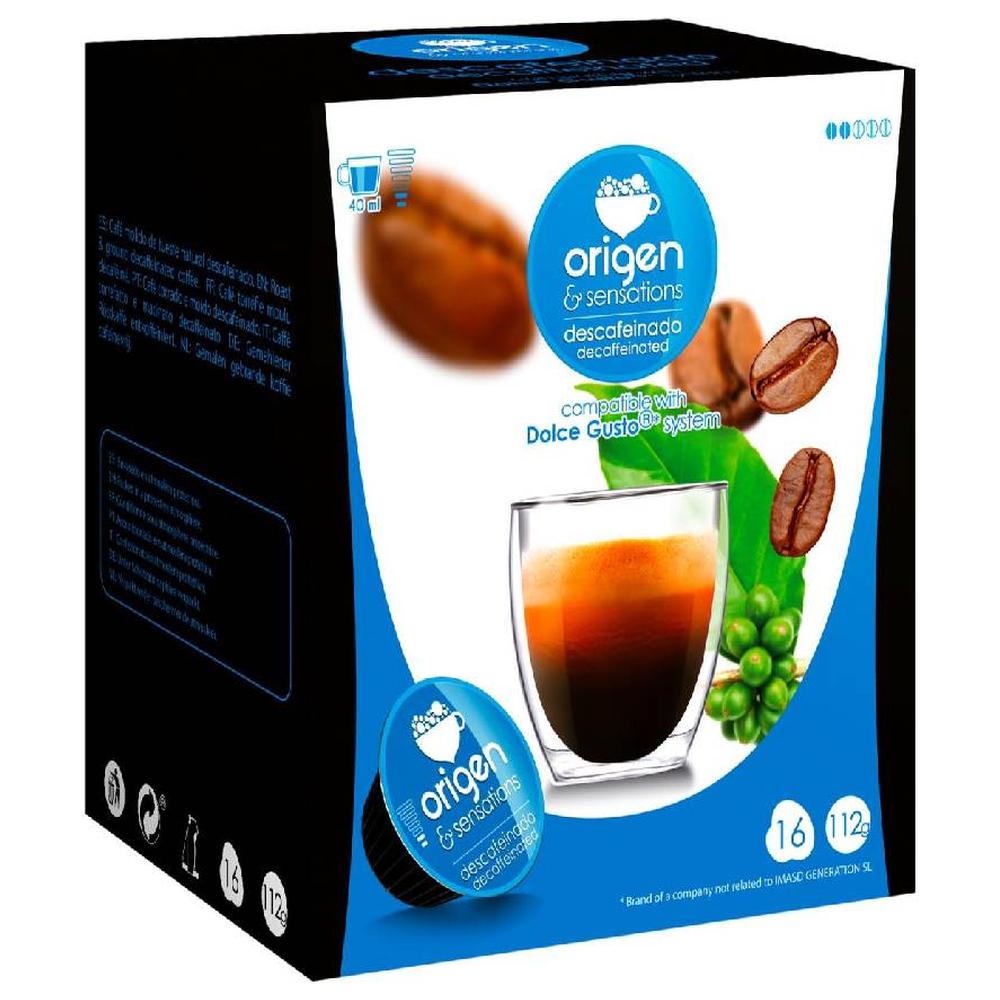 [724396] Dosettes Café Décaféinées Origen 16 unités