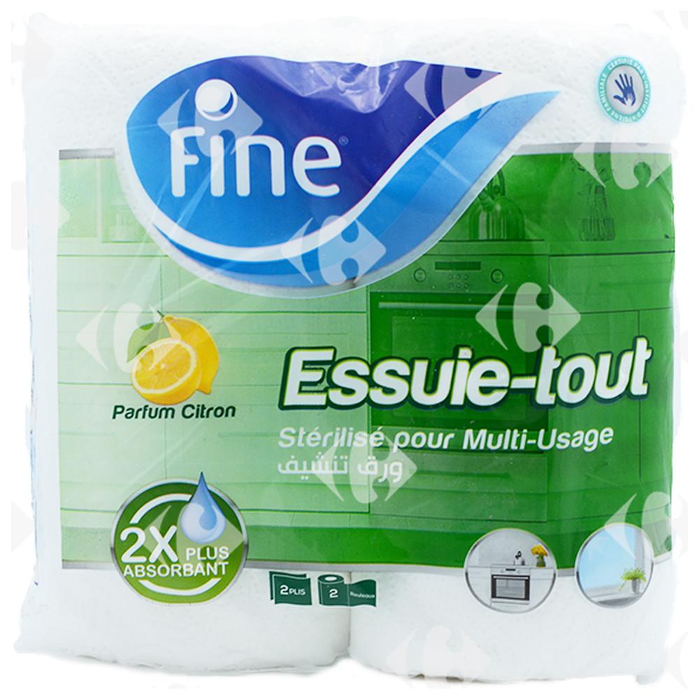 Essuie-Tout Stérilisé Super Absorbant Citron 2 Plis Fine 2 unités