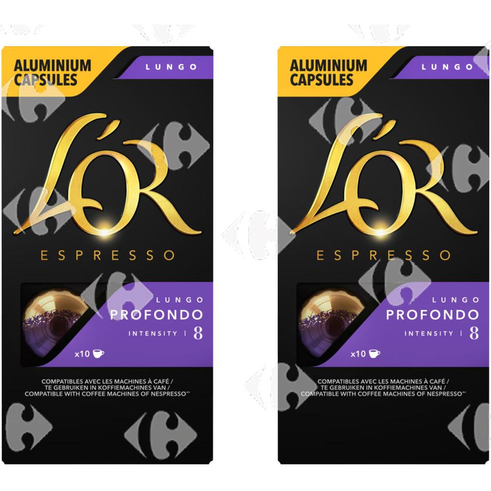 Lot 2 Capsules L'or N8 2ème à moitié prix
