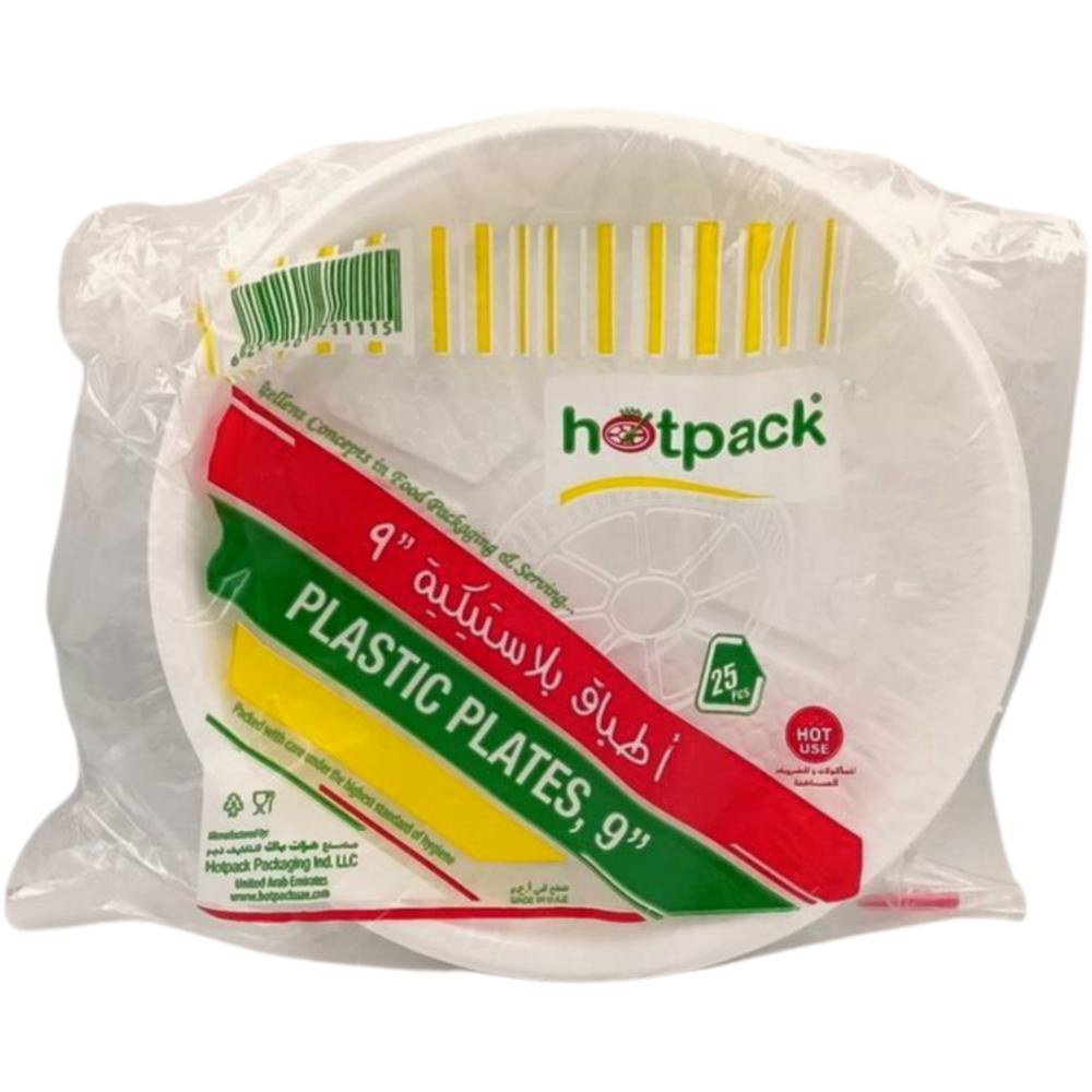 [697146] Assiette en Plastique 23cm 25 unités
